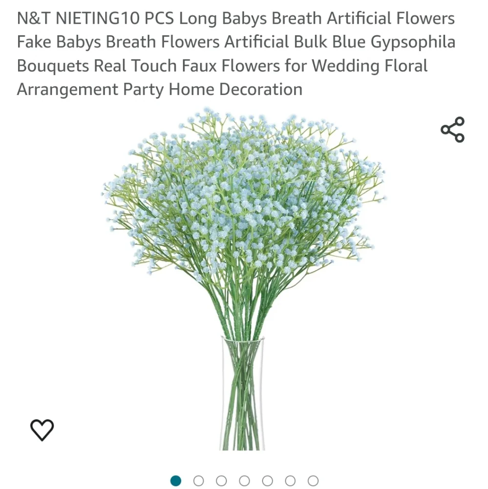 10 piece Baby Breath artificial flowers perfect for weddings centerpiece…